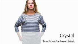  Presentation with simple - PPT theme featuring serious expression on face simple background and a  colored foreground