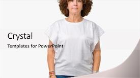  Presentation with middle ages - Audience pleasing presentation theme consisting of serious expression on face simple backdrop and a white colored foreground