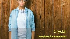  Presentation with african american culture - Colorful presentation theme enhanced with serious expression on face simple backdrop and a tawny brown colored foreground