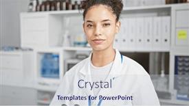  Presentation with beautiful hispanic woman - PPT theme enhanced with serious-faced-young-and-beautiful and a lemonade colored foreground