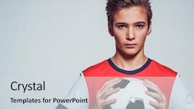  Presentation with teen - Colorful slide deck enhanced with serious game - photo of teen boy backdrop and a sky blue colored foreground