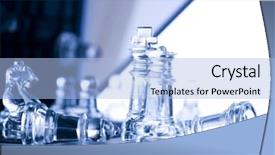  Presentation with board game - Cool new presentation design with serious game backdrop and a light blue colored foreground