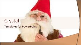  Presentation with smoking - Beautiful slide deck featuring serious garden gnome smoking backdrop and a lemonade colored foreground