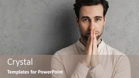  Presentation with security camera access 360 - Colorful presentation enhanced with serious-handsome-guy-looking backdrop and a coral colored foreground