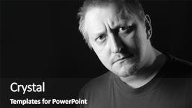  Presentation with dark space - Beautiful presentation theme featuring  backdrop and a  colored foreground