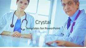  Presentation with communicable disease - Presentation design with analysing a patient's disease background and a sky blue colored foreground