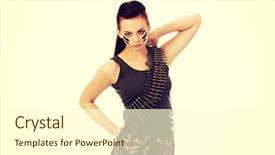  Presentation with military - Amazing slide set having serious military woman with bullet backdrop and a  colored foreground