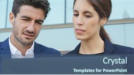  Presentation with business report - Audience pleasing PPT theme consisting of serious planning of the proposal backdrop and a ocean colored foreground