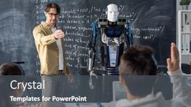  Presentation with automation - Amazing theme having serious-teacher-asking-one backdrop and a dark gray colored foreground