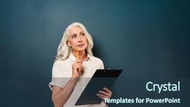  Presentation with thinking brain - Amazing slides having serious thinking mature old backdrop and a tawny brown colored foreground