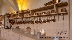  Presentation with maine - Slides consisting of serrant-castle-interior-chateau-de background and a coral colored foreground