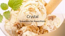  Presentation with ice cream - PPT layouts featuring serv ices - walnut ice cream background and a lemonade colored foreground