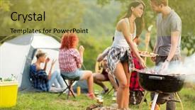  Presentation with black male female fashion - Cool new presentation theme with serve others - male and female lovingly look backdrop and a yellow colored foreground