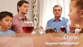  Presentation with older person - Presentation featuring serve others - photo of childish and older background and a coral colored foreground