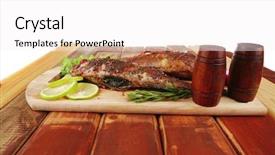  Presentation with wooden - Amazing presentation theme having served with tomatoes and castor backdrop and a white colored foreground