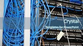  Presentation with server - PPT layouts with server panel background and a ocean colored foreground