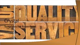  Presentation with business value - Audience pleasing slide deck consisting of service - business mantra or motto backdrop and a gold colored foreground