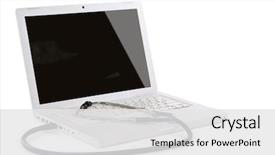  Presentation with technical service - Cool new theme with technical service - doctor's computer usb connection backdrop and a white colored foreground