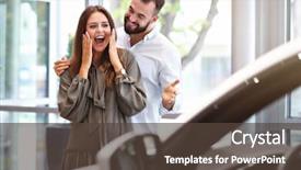  Presentation with egyptian man in make up - Cool new presentation theme with service anniversary - adult man making surprise backdrop and a tawny brown colored foreground