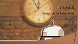  Presentation with bell service - Audience pleasing presentation consisting of service bell at the hotel backdrop and a gold colored foreground