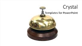  Presentation with bell service - Theme enhanced with service bell gold service bell background and a white colored foreground