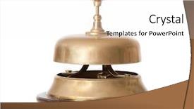  Presentation with bell service - PPT theme consisting of service bell background and a white colored foreground