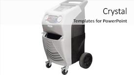  Presentation with conditioner - Presentation featuring device for air-conditioner check background and a white colored foreground