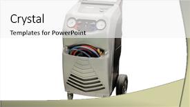  Presentation with conditioner - Amazing presentation theme having device for air-conditioner check backdrop and a white colored foreground