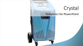  Presentation with conditioner - Beautiful presentation design featuring device for air-conditioner check backdrop and a white colored foreground
