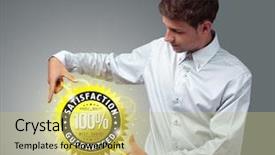  Presentation with business challenge businessman entrance maze - PPT layouts enhanced with service design - young businessman holding virtual business background and a yellow colored foreground