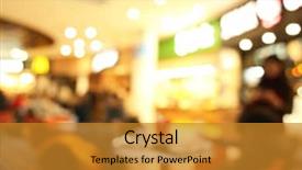  Presentation with food service - Amazing theme having service design food shop - blurred view of people sitting backdrop and a  colored foreground