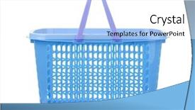  Presentation with plastic - Slide deck having service design food shop - side view of blue plastic background and a white colored foreground