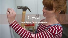  Presentation with nail - Audience pleasing slides consisting of  backdrop and a  colored foreground