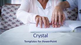  Presentation with service learning - Slide deck with service learning - mid section of female doctor background and a lemonade colored foreground