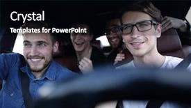  Presentation with giving - Audience pleasing theme consisting of service others - men giving five to each backdrop and a black colored foreground