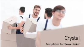  Presentation with pass the batton - Colorful PPT theme enhanced with service others - photo workers pass each other backdrop and a soft green colored foreground