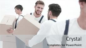  Presentation with pass the batton - Audience pleasing slide set consisting of service others - photo workers pass each other backdrop and a light gray colored foreground