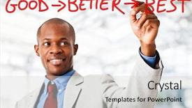  Presentation with motivational - PPT layouts featuring service quality - black businessman writing a motivational background and a light gray colored foreground