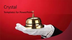  Presentation with hand holding colorful brain sketch - PPT theme enhanced with service quality - man with hand glove holding background and a red colored foreground