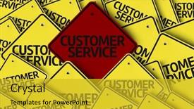  Presentation with customer service - Amazing slides having service written on multiple road backdrop and a gold colored foreground
