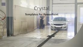  Presentation with car wash - PPT layouts enhanced with servicemen-he-is-blurred-washes background and a light gray colored foreground