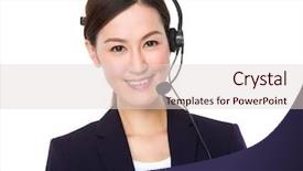  Presentation with hospital customer service - Audience pleasing presentation consisting of servicio al cliente - customer services representative backdrop and a  colored foreground