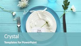  Presentation with love mother - Amazing slide set having love serving - served table for mother's day backdrop and a light blue colored foreground