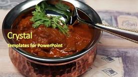 Presentation with butter - Amazing slides having serving bowl full of madras backdrop and a tawny brown colored foreground