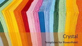  Presentation with napkins - Slides enhanced with serving colored paper napkins background and a gold colored foreground