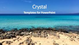  Presentation with summer holiday - Slide set having ses - beatiful sunny beach day background and a  colored foreground