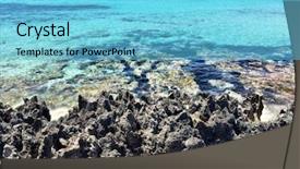  Presentation with shells beach summer holiday - PPT layouts having ses - beatiful sunny beach day background and a  colored foreground