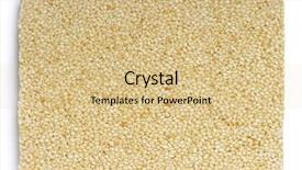  Presentation with sesame bar - Beautiful presentation design featuring sesame-honey-bar-isolated backdrop and a coral colored foreground