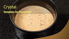  Presentation with sauce - Slide deck featuring sesame-sauce-on-the-black background and a wine colored foreground