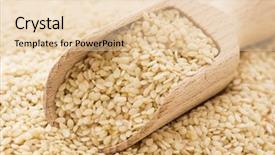  Presentation with seeds - Cool new presentation design with sesame seeds backdrop and a lemonade colored foreground